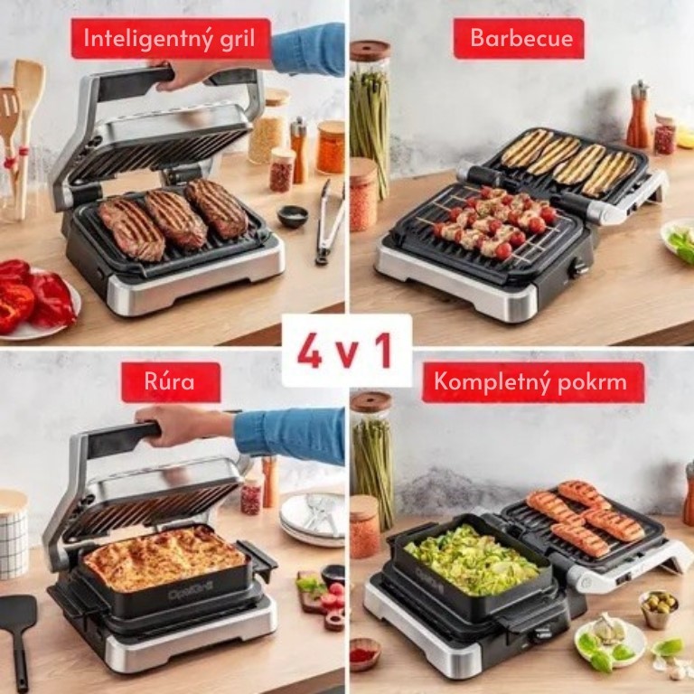 Tefal Elektrický kontaktný gril OptiGrill 4v1 GC774D30 (3)